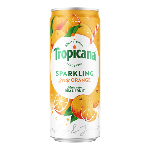 TROPICANA SPARKLING ZINGY ORANGE 250ML