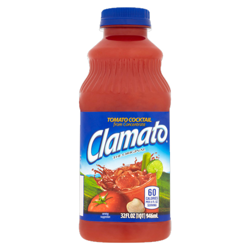 CLAMATO TOMATO COCKTAIL JUICE IN PLASTIC BOTTLE 946ML