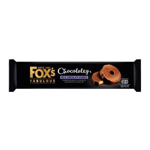 FOX'S FABULOUS CHOCOLATEY MILK CHOCOLATE ROUNDS 130G -A