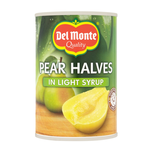 DEL MONTE PEAR HALVES IN LIGHT SYRUP 420G