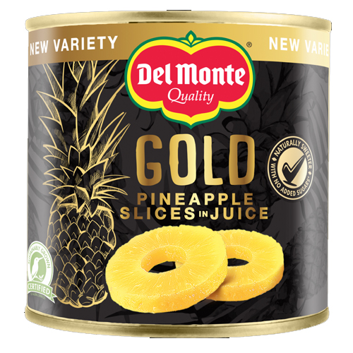 DEL MONTE GOLD PINEAPPLE SLICES IN JUICE 435G