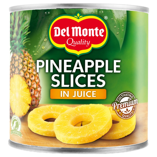 DEL MONTE PINEAPPLE TIDBITS IN JUICE 3KG