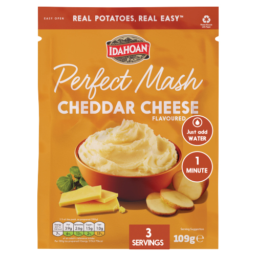 IDAHOAN PERFECT MASH CHEDDAR CHEESE FLAVOURED 109G