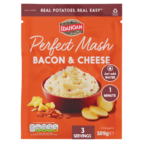 IDAHOAN PERFECT MASH BACON & CHEESE 109G