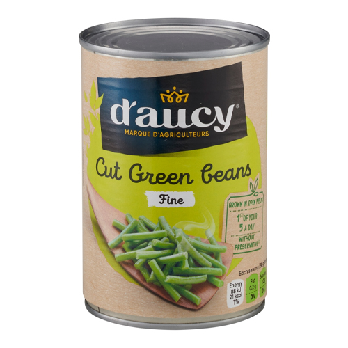 D'AUCY CUT GREEN BEANS 400G