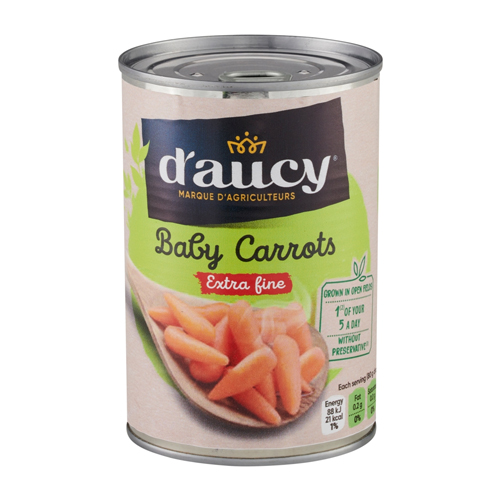 D'AUCY BABY CARROTS 6X 400G