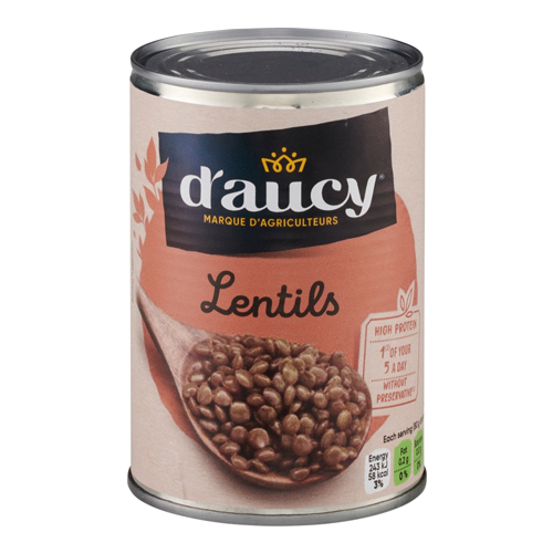 D'AUCY LENTILS 400G