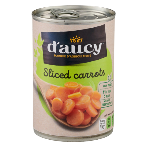 D'AUCY SLICED CARROTS 400G