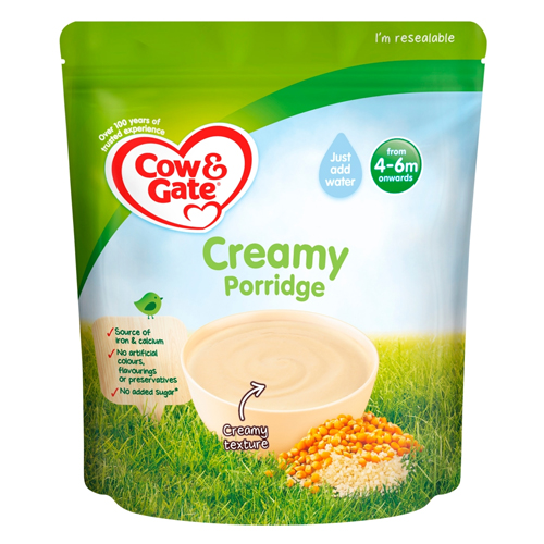 COW & GATE CREAMY PORRIDGE STAGE 1 PACKET 125G