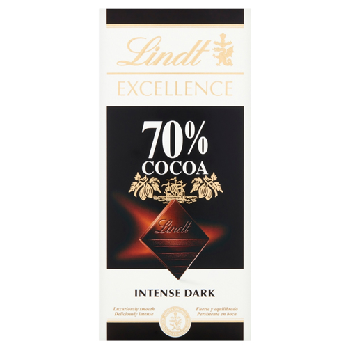 LINDT EXCELLENCE 70% COCOA INTENSE DARK 100G