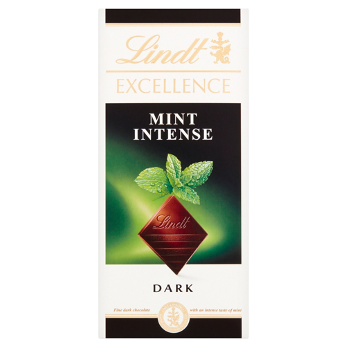 LINDT EXCELLENCE MINT INTENSE CARDBOARD 100G