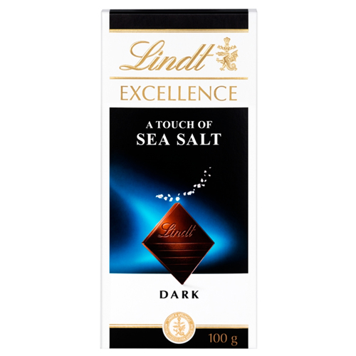 LINDT EXCELLENCE DARK SEA SALT 100G