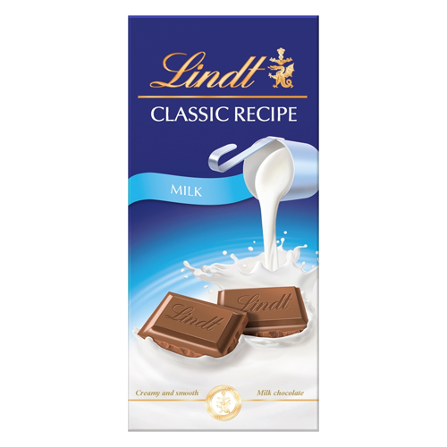 LINDT CLASSIC RECIEPE MILK 100G