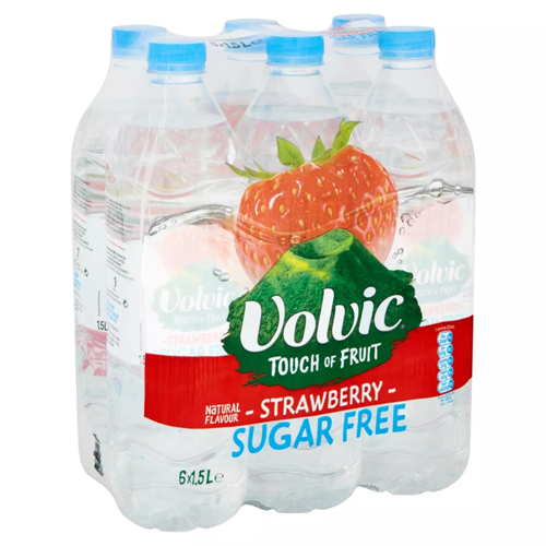 VOLVIC TOF SUGAR FREE STRAWBERRY SCREW CAP 1.5L