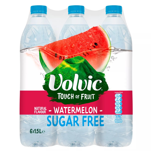 VOLVIC TOF SUGAR FREE WATERMELON SCREW CAP 1.5L