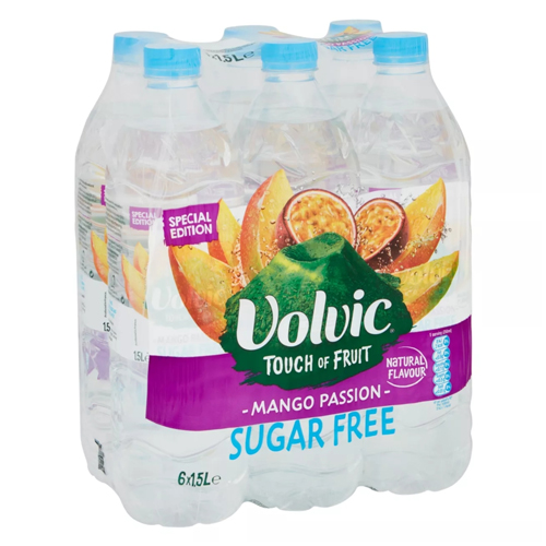 VOLVIC TOF SUGAR FREE MANGO PASSION SCREW CAP 1.5L