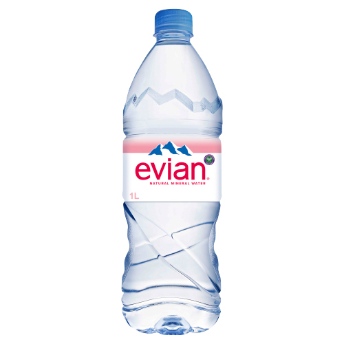 EVIAN STILL NATURAL MINERAL WATER PET 1L