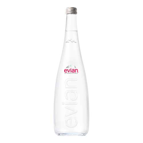EVIAN GLASS 750ML
