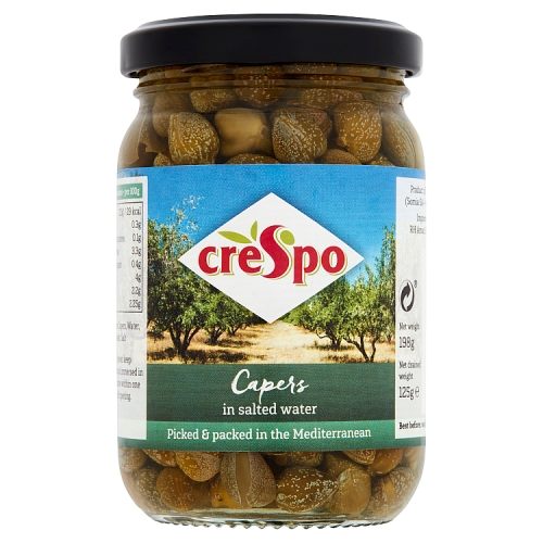CRESPO CAPERS IN SALTED WATER 198G