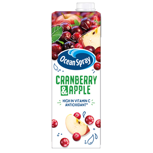 OCEAN SPRAY CRANBERRY & APPLE PMP £1.99 1L