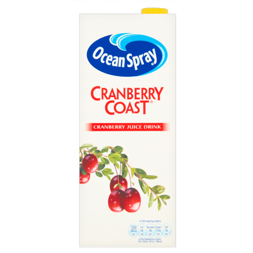 OCEAN SPRAY CRANBERRY COAST CRANBERRY JUICE DRINK 1L