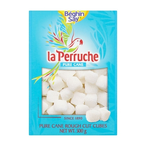 LA PERRUCHE WHITE ROUGH SUGAR PIECES 500G