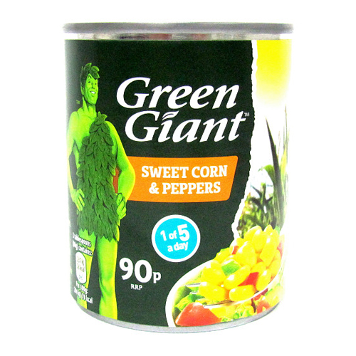 GREEN GIANT SWEETCORN & PEPPERS PMP 90P 198G