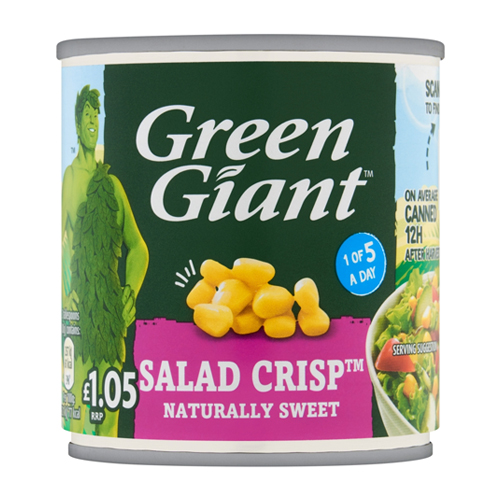 GREEN GIANT SALAD CRISP SWEETCORN PMP £1.05 160G