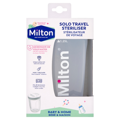 MILTON SOLO MICROWAVE & COLD WATER TRAVEL STERILISER