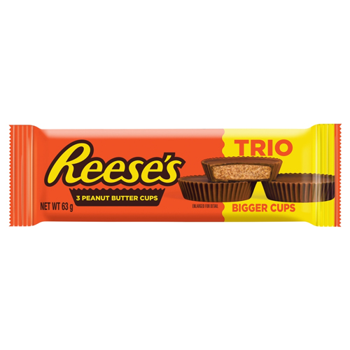 REESE'S 3 PEANUT BUTTER CUPS TRIO 63G