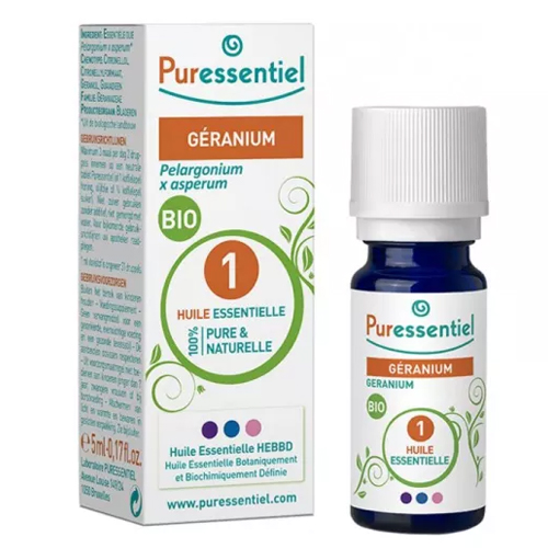 PURESSENTIEL ESSENTIAL OIL GERANIUM ORGANIC 30ML