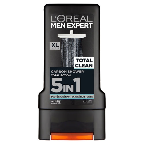L'OREAL MEN EXPERT SHOWER GEL TOTAL CLEAN 5IN1 300ML
