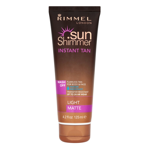 RIMMEL LONDON SUNSHIMMER INSTANT TAN WASH OFF LIGHT MATTE 125ML