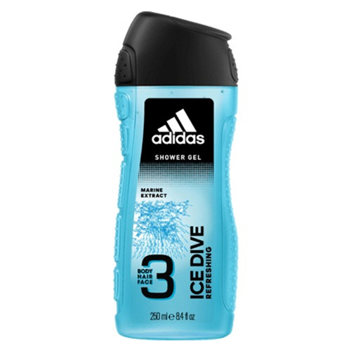 ADIDAS ICE DIVE SHOWER GEL 3-IN-1 250ML