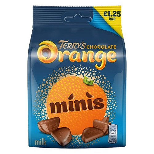 TERRY'S CHOCOLATE ORANGE MINIS PMP £1.25 95G