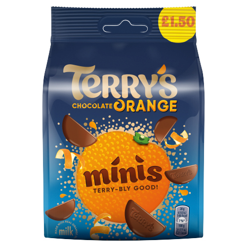 TERRYS CHOCOLATE ORANGE MINIS PMP £1.50 95G