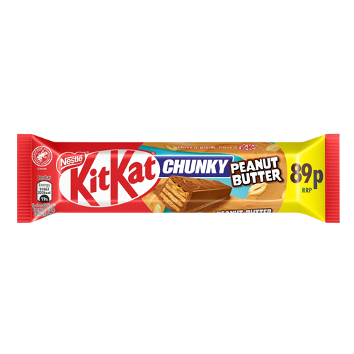 KITKAT CHUNKY PEANUT BUTTER CHOCOLATE BAR PMP 89P 42G