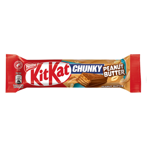 KITKAT CHUNKY PEANUT BUTTER MILK CHOCOLATE BAR 42G
