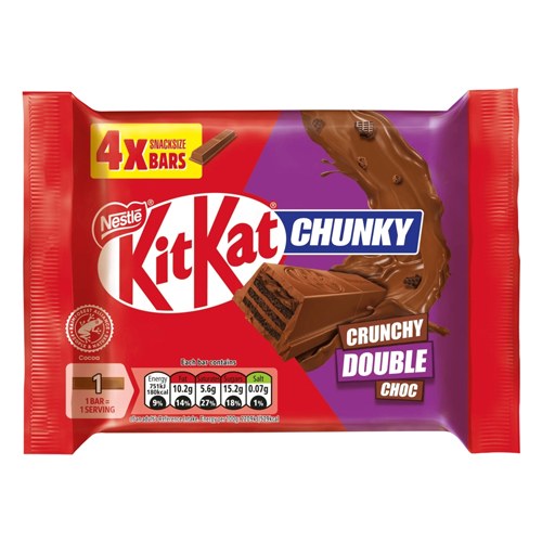 KITKAT CHUNKY TRIPLE CHOCOLATE 4PK 136G
