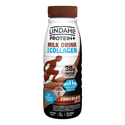 LINDAHLS PROTEIN CHOC MILK WITH COLLAGEN 500ML