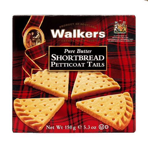 WALKERS PETTICOAT TAIL SHORTBREAD 150G