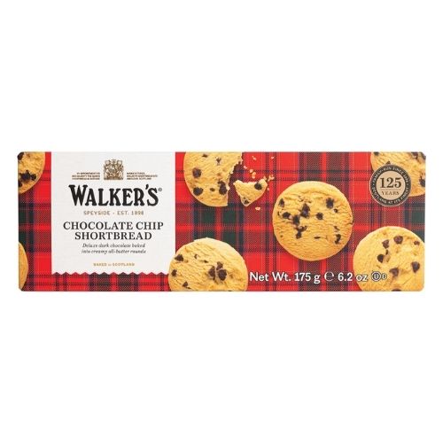 WALKERS PURE BUTTER CHOCOLATE CHIP SHORTBREAD 175G