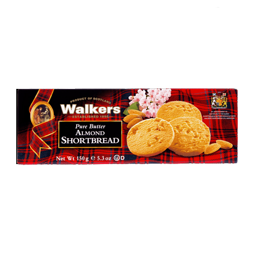 WALKERS ALMOND SHORTBREAD 150G