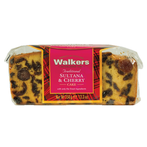 WALKERS SULTANA & CHERRY CAKE 350G