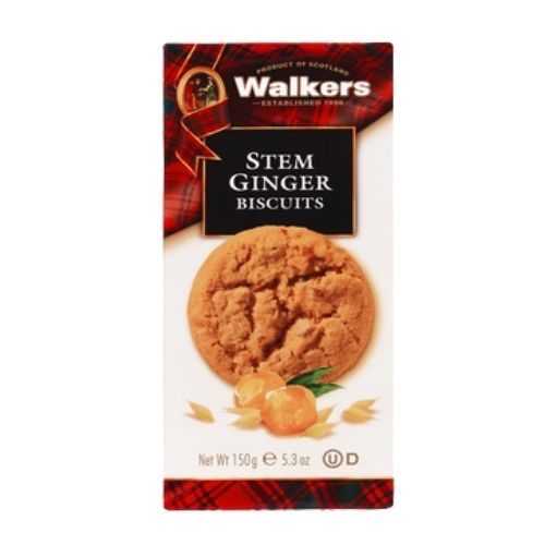 WALKERS STEM GINGER BISCUITS 150G