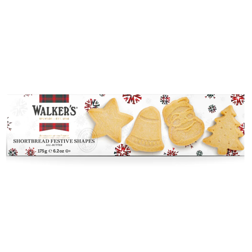 WALKERS FESTIVE SHAPES CARTON 175G