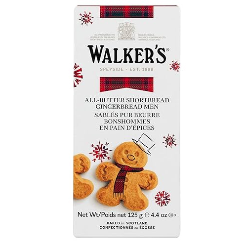 WALKERS PURE BUTTER SHORTBREAD GINGERBREAD MEN 125G
