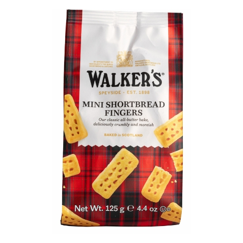WALKERS MINI SHORTBREAD FINGERS BAG 125G