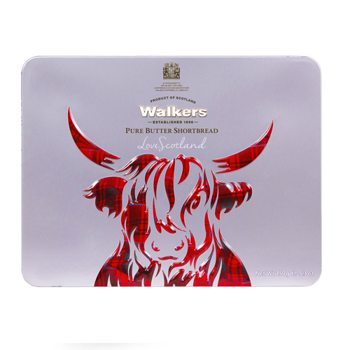 WALKERS HIGHLAND COW ICON TIN 150G