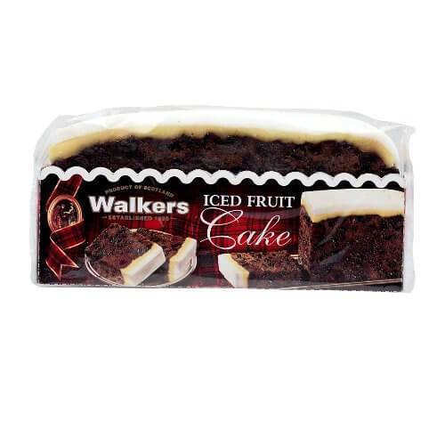 WALKERS ICED RICH FRUIT SLAB CAKE 450G